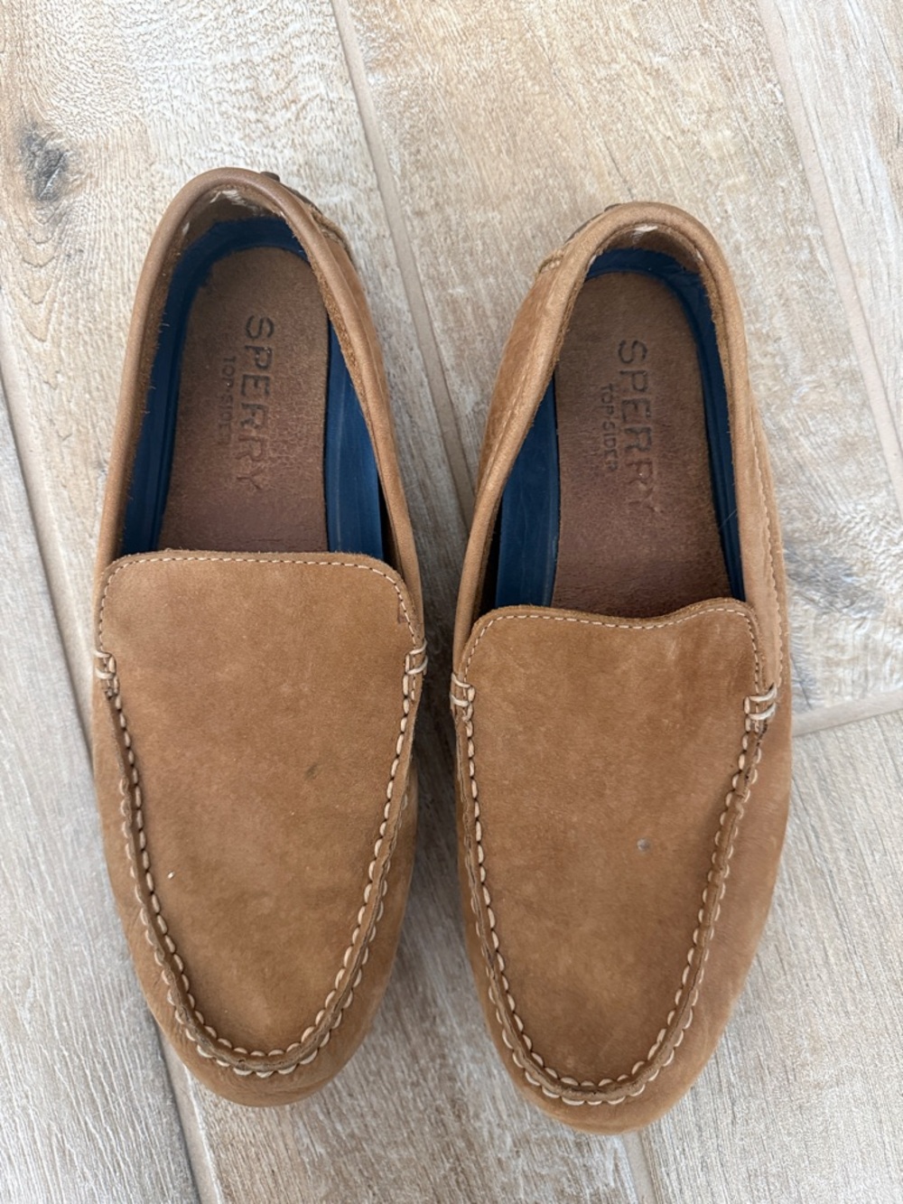 Sperry Men's Brown Suede Slip-On Loafers